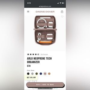 Dagne Dover Arlo Neoprene Tech Organizer